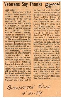 1984 Memorial Day Thank You 1