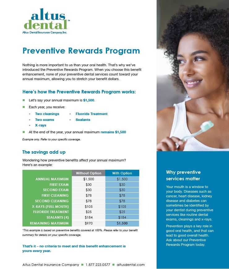 Altus Preventative Rewards Program